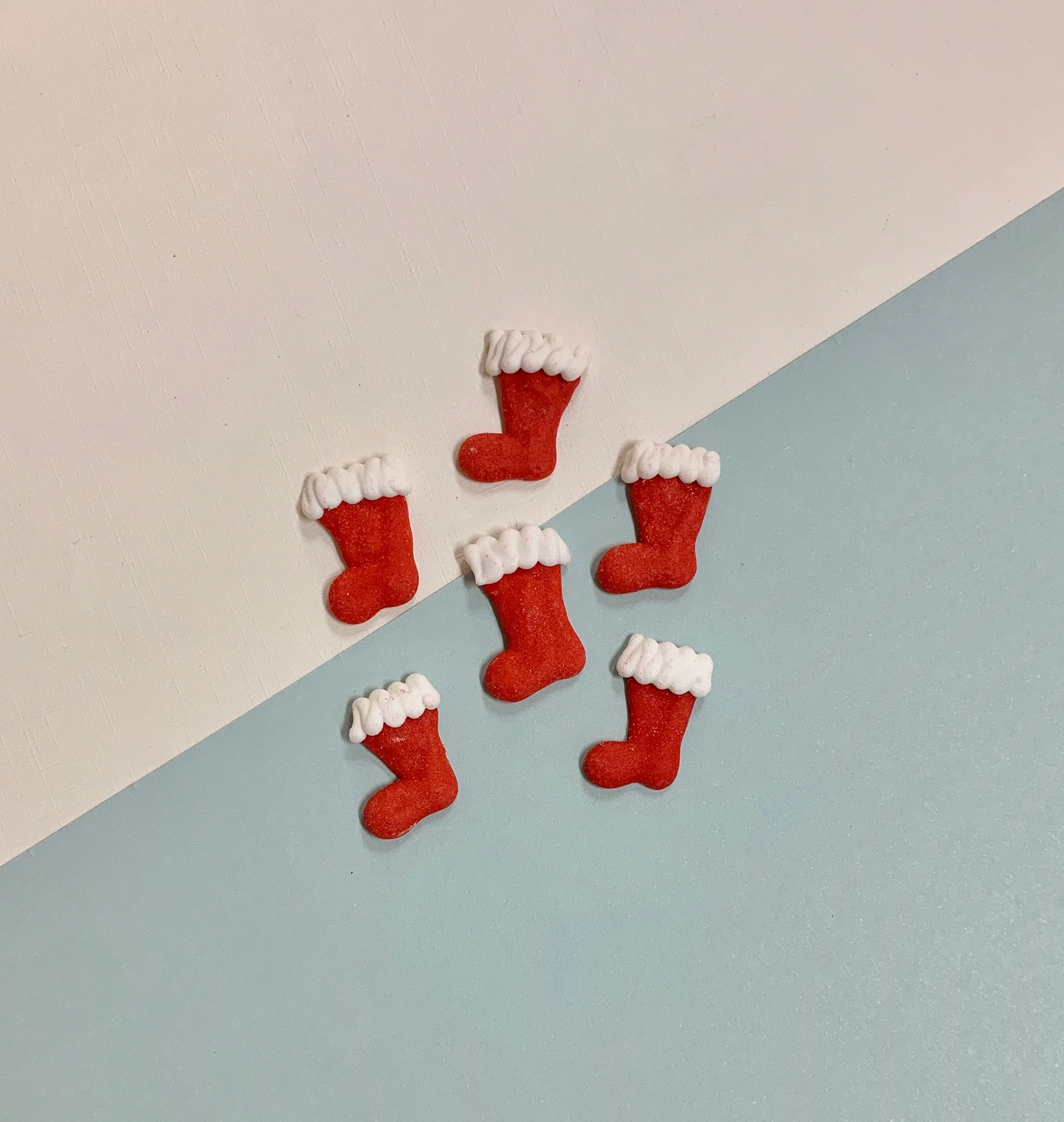 3/4" Mini Stocking Royal Icing