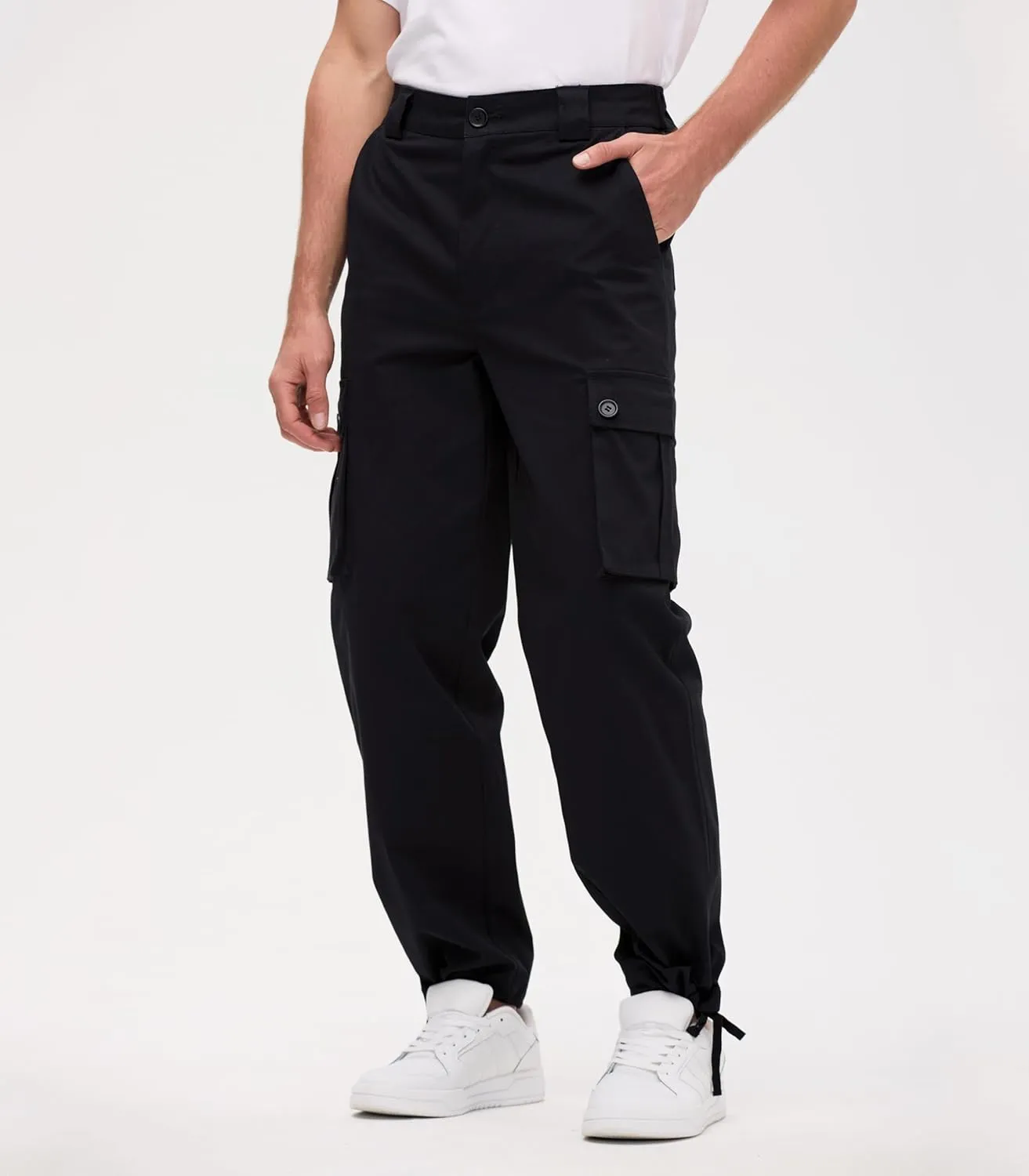 Cargo Pants for Men Baggy and Relaxed Fit Men's Casual Pants with 6 Pockets