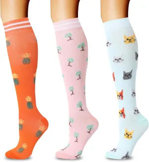 Compression Socks for Men and Women 5-14 inches of mercury, best for sports, nurses, travel and pregnant women