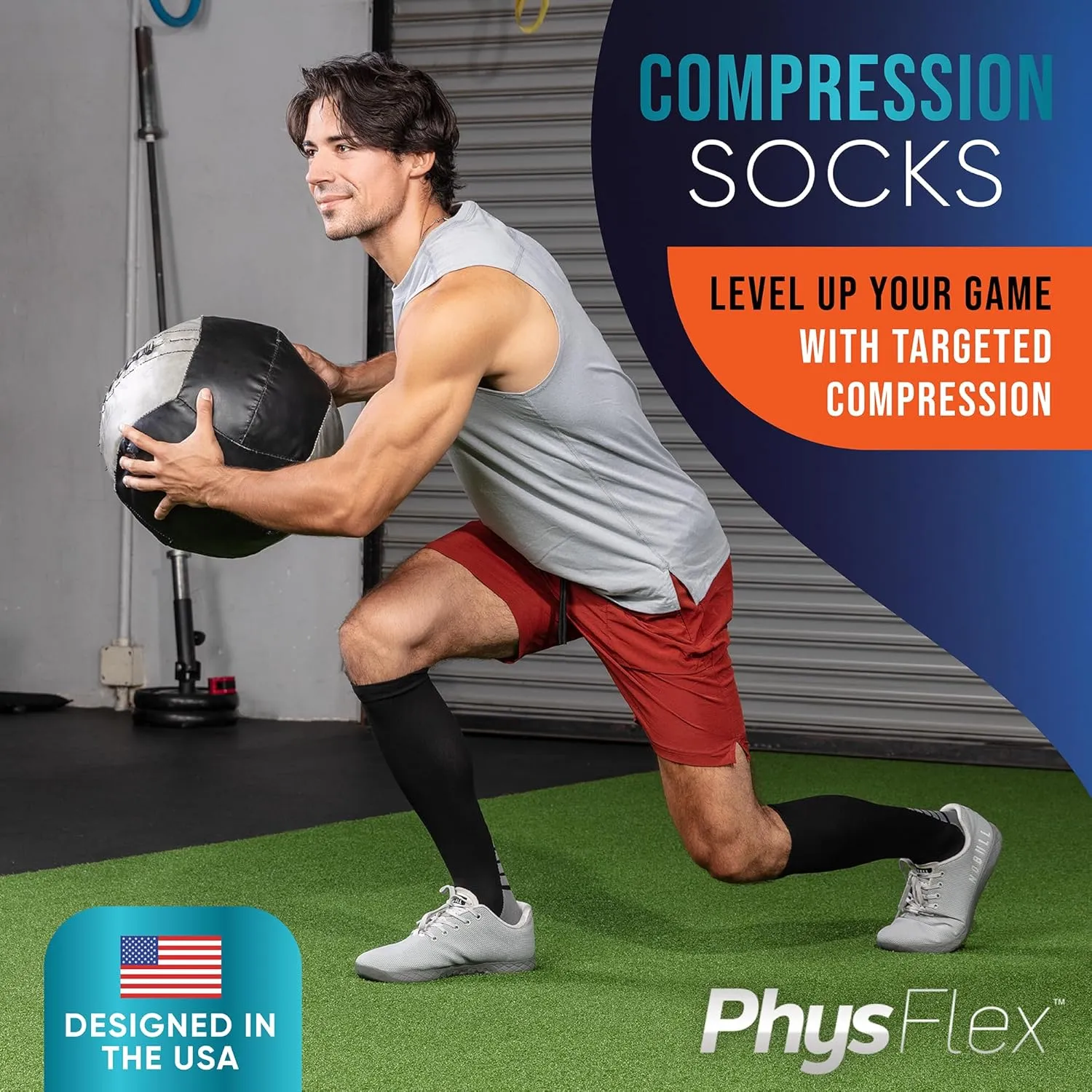 Compression Socks for Women and Men - Best Support for Running, Flying, Pregnancy - Knee High Graduated Compression Stockings