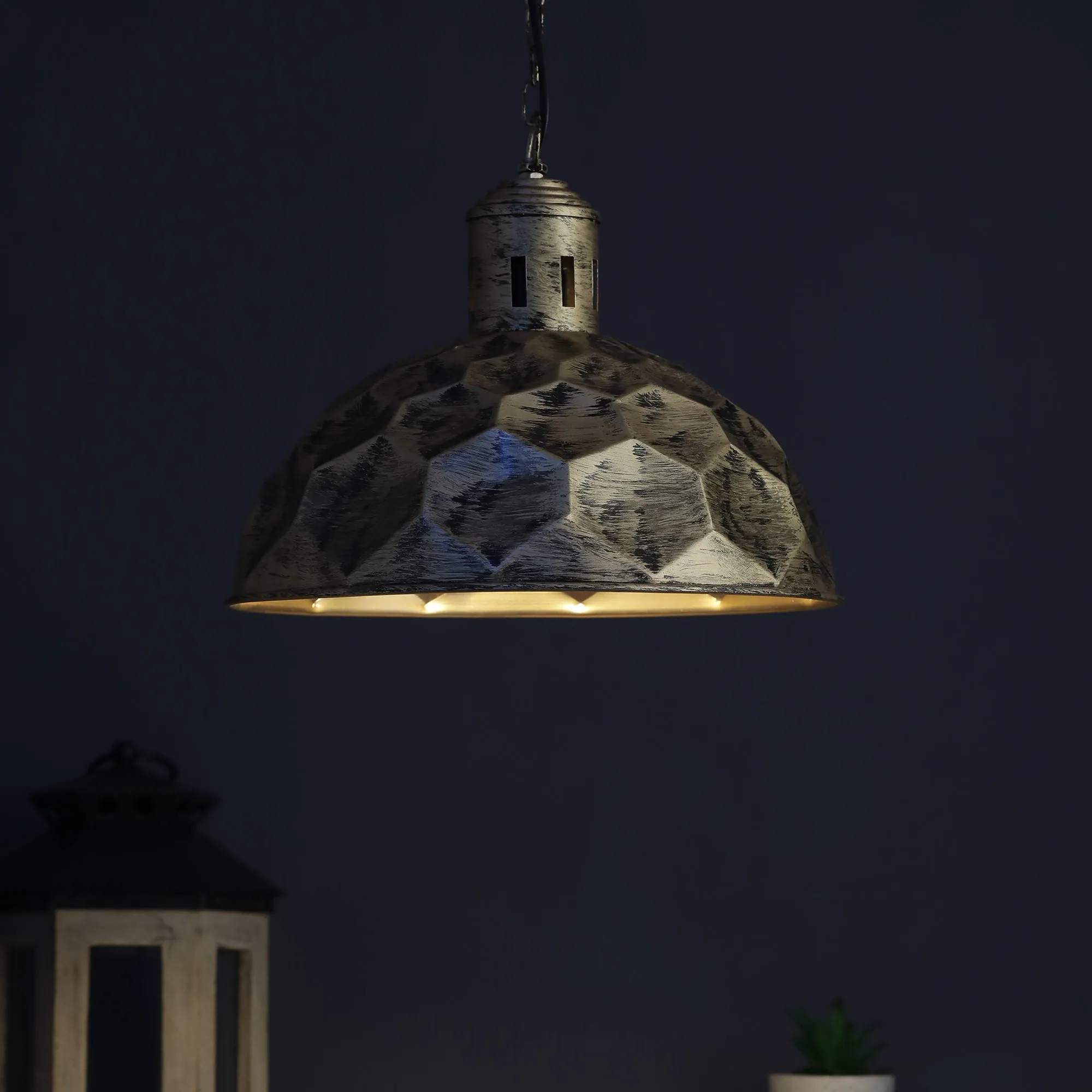 Copper Metal Single Hanging Light KATORA-HL-AB