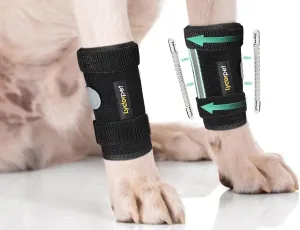 Dog Leg Brace Front Wrist or Carpal Support for Canine Dogs, Brace Compression Wraps with Metal Splints, Prevents Ankle Injuries&Sprains, Helps with Loss of Stability Caused by Arthritis