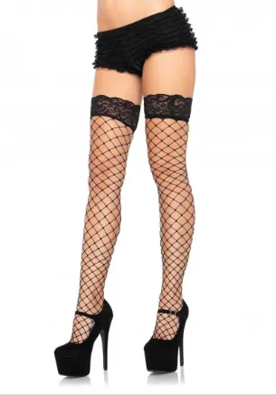 Fence Net Thigh Highs