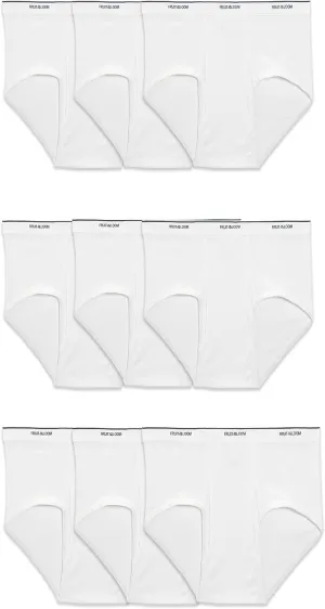 Fruit of the Loom Men's Cotton Briefs, Tag Free & Moisture Wicking, Assorted Color Multipacks