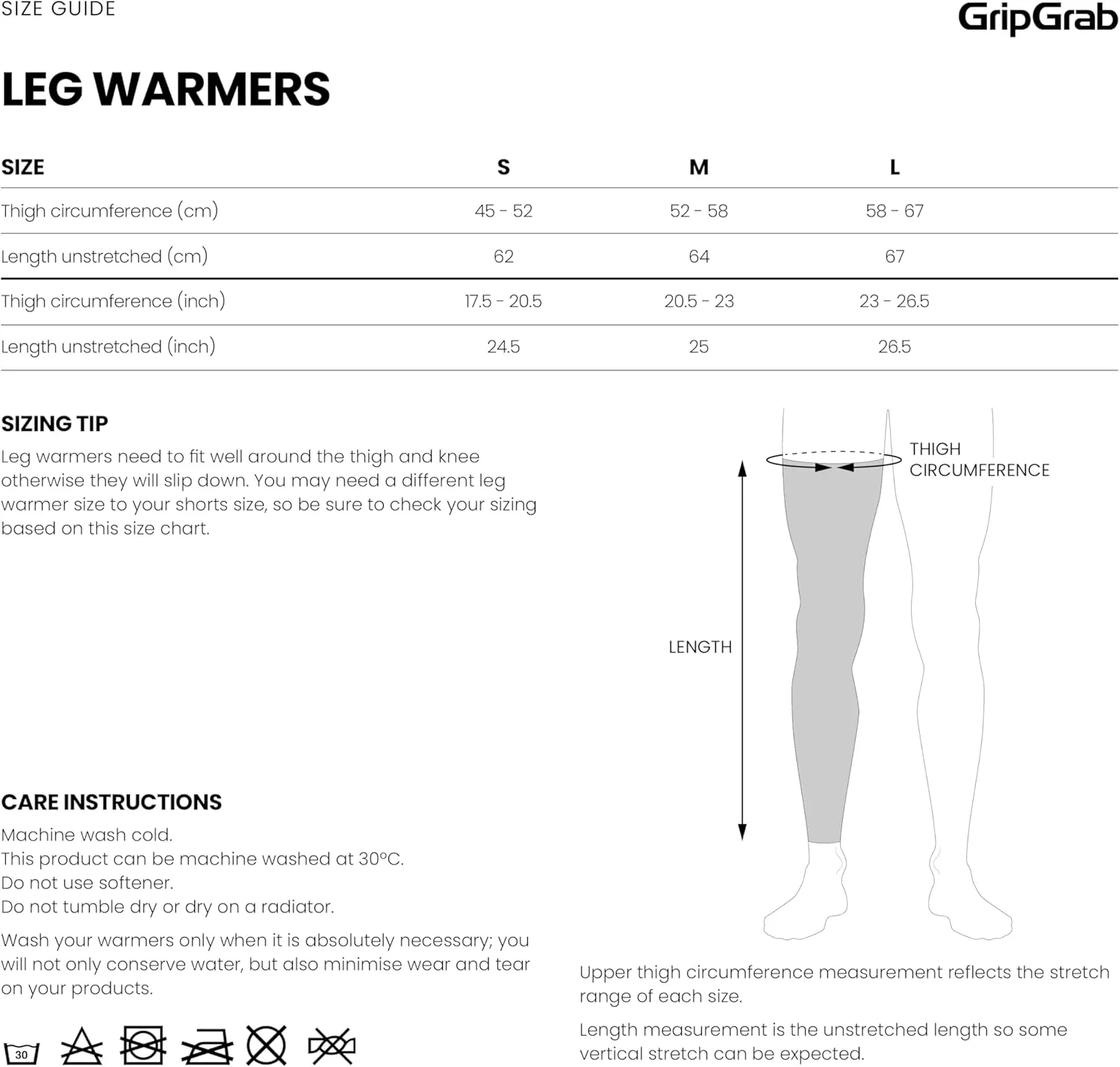 GripGrab Light Spring Fall Cycling Leg Warmers Anti-Slip Lightweight Thin Bike Leg Sleeves Breathable Bicycle Leg Warmers