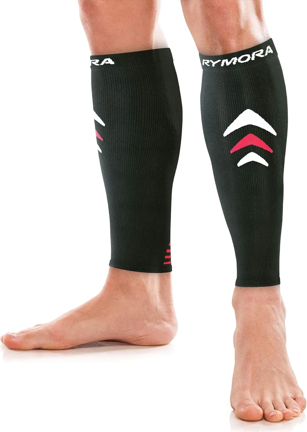 Rymora Calf Compression Sleeves Men Women - Leg Compression Sleeve Footless Socks - Shin Splint Relief Fitness Running