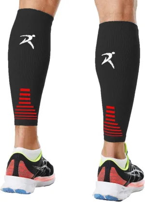 Rymora Calf Compression Sleeves Men Women - Leg Compression Sleeve Footless Socks - Shin Splint Relief Fitness Running