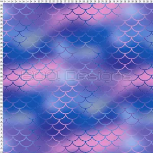 Spandex Koi Blue Pink